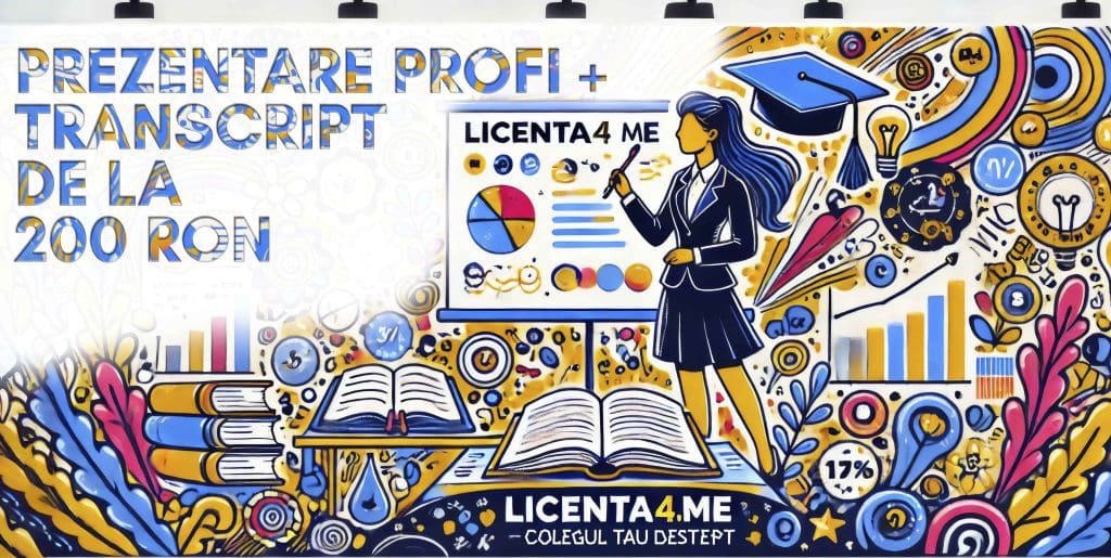 prezentare profi + transcript pentru lucrarea ta de licenta/ master / disertatie de la 200 ron